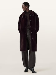 AllSaints Brown Sora Coat - Image 2 of 7
