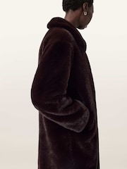 AllSaints Brown Sora Coat - Image 3 of 7