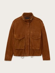 AllSaints Brown Clay Suede Jacket - Image 5 of 5