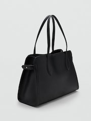 Mango Black Pebbled Faux Leather Bag - Image 2 of 4