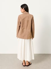 FatFace Erin Beige Suede Jacket - Image 2 of 6