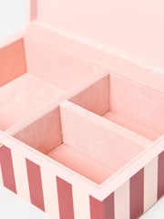 Oliver Bonas Burgundy Resin Harlequin Diamond Jewellery Box - Image 5 of 5