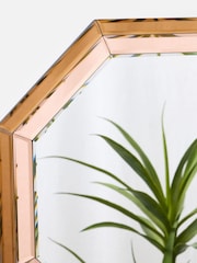 Oliver Bonas Pink Luna Round Mirror - Image 2 of 4