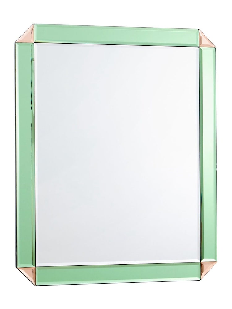 Oliver Bonas Green Estrella Green Square Wall Mirror - Image 4 of 4 Oliver Bonas Green Estrella Green Square Wall Mirror - Image 4 of 4
