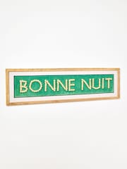 Oliver Bonas Green Bonne Nuit Wall Art - Image 3 of 5
