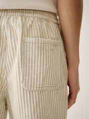 Ecru Elasticated Waist Jumbo Cord Shorts - Image 4 of 9
