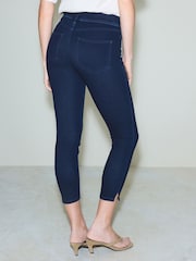 Rinse Cropped Jersey Denim Leggings - Image 3 of 8