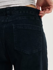 כחול  - Cotton On מכנסי קורדרוי בגזרה ישרה ובגובה מותניים נמוך - תמונה 6 מתוך 6