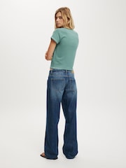 Cotton On Dark Blue Low Rise Straight Jeans - Image 2 of 8