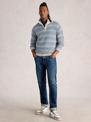 White Stuff Grey Kendal Fairisle Funnel Neck Jumper - Image 3 of 6