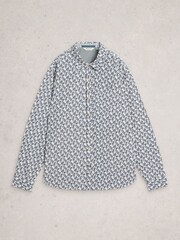 White Stuff White Finsbury Monkey Printed Shirt - Image 1 of 2