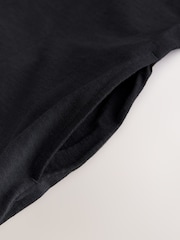 Black Square Neck Jersey Midi Dress - Image 7 of 7