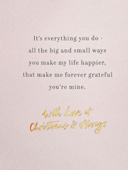 Hallmark Cream Amazing Husband Special Sentiment Christmas Card - Image 5 of 6