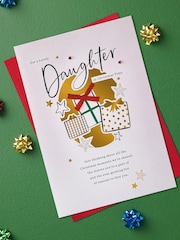 Hallmark Cream Lovely Daughter Special Sentiment Christmas Card - Image 1 of 6