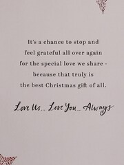 Hallmark Cream One I Love Special Sentiment Christmas Card - Image 5 of 6