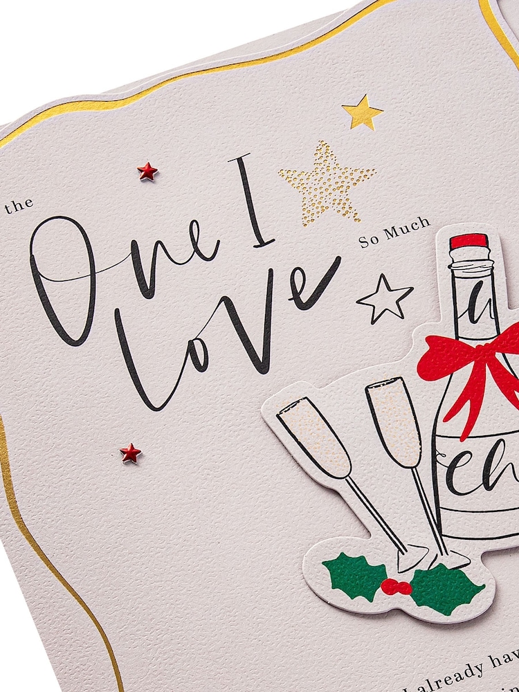 Hallmark Cream One I Love Special Sentiment Christmas Card - Image 6 of 6