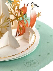 Hallmark White Music & Motion 3D Pop-up Snowman Christmas Card - Image 5 of 6