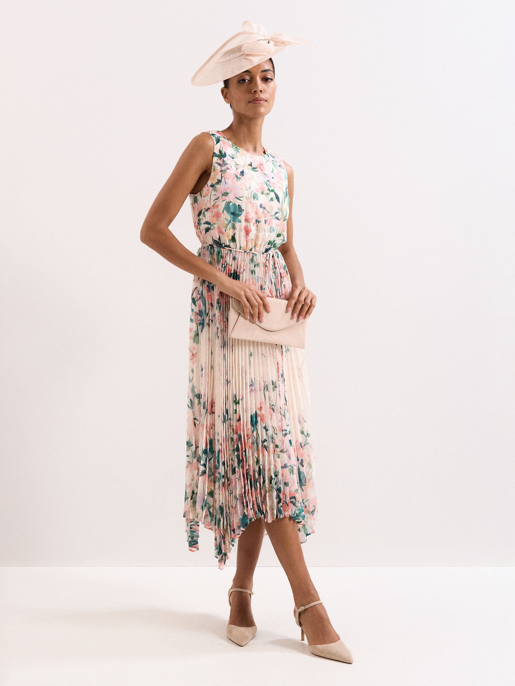 Buy Phase Eight Pink Georgiana Midi Dress from the Next UK online shop