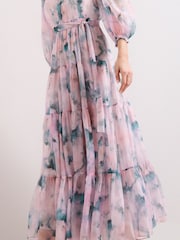 Phase Eight Pink Liyah Floral Dress - Image 5 of 7