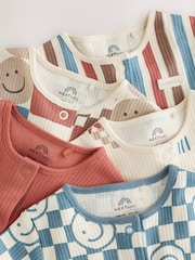 Blue/Red Patterned - 嬰兒連身睡衣 5 件組 (0 個月至3 年) - 圖片 10，共 13