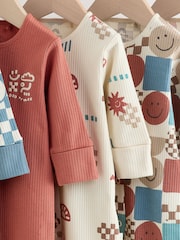 Blue/Red Patterned - 嬰兒連身睡衣 5 件組 (0 個月至3 年) - 圖片 9，共 13