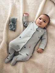 Blue Character Baby Sleepuits 5 Pack (0-2yrs) - Image 1 of 3