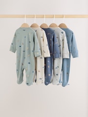 Blue Character Baby Sleepuits 5 Pack (0-2yrs) - Image 7 of 17