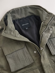 smALLSAINTS Khaki Green Longline Four Pocket Coat - Image 13 of 17