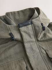 smALLSAINTS Khaki Green Longline Four Pocket Coat - Image 14 of 17