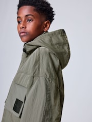 smALLSAINTS Khaki Green Longline Four Pocket Coat - Image 5 of 17