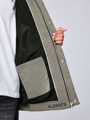 smALLSAINTS Khaki Green Longline Four Pocket Coat - Image 9 of 17