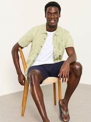 FatFace Short Sleeve Floral Embroidered Shirt - Imagen 4 de 5