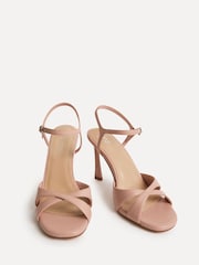 Linzi Pink Compelled Crossover Stiletto Heeled Sandals - Image 4 of 6