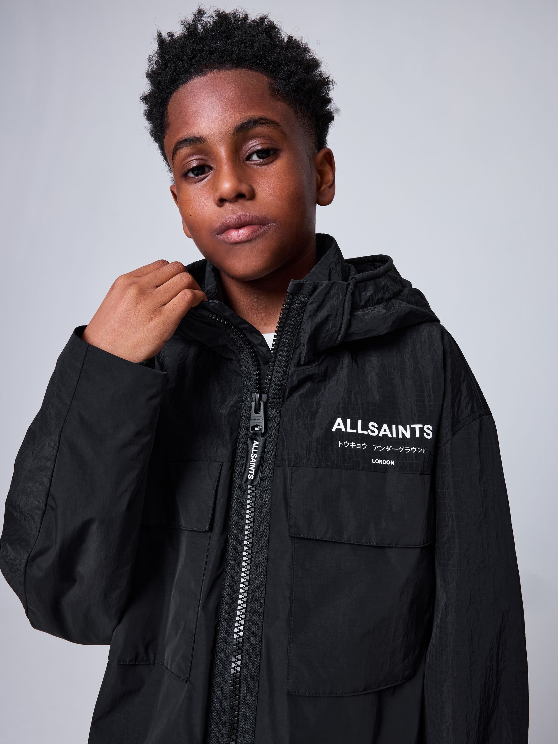 Smallsaints Boys Black Underground Light Weight Jacket - Image 1