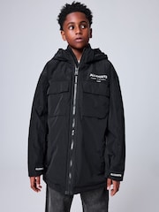 smALLSAINTS Black Underground Light Weight Jacket - Image 3 of 22