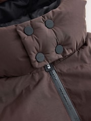 smALLSAINTS Dark Brown Underground Short Padded Coat - Image 9 of 14