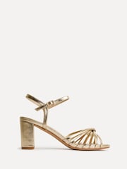 Linzi Gold Arabel  Strappy Block Heel Sandals - Image 2 of 5