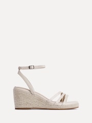 Linzi Nude Virtue Strappy Espadrille Wedges - Image 2 of 5