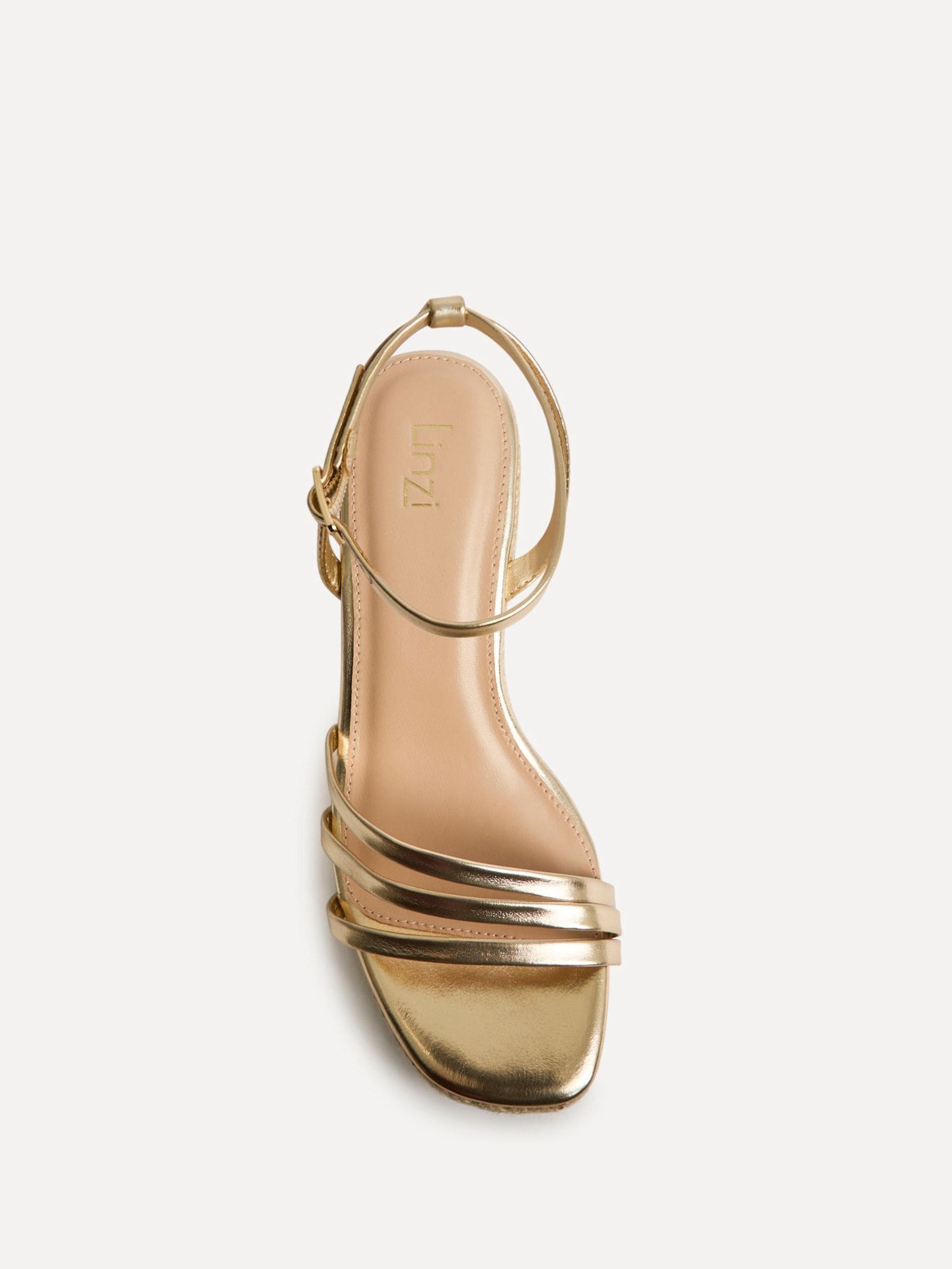 Buy Linzi Gold Virtue Strappy Espadrille Wedges from Next South Africa