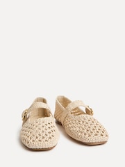 Linzi Cream Verona Handwoven Mary Jane Pumps - Image 3 of 5