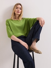 Phase Eight Green Cristine Knit Jumper - Image 4 of 7