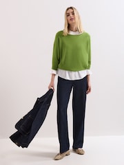 Phase Eight Green Cristine Knit Jumper - Image 6 of 7