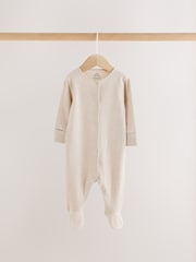 Grey/ Blue/Neutral Baby Sleepsuits 3 Pack (0-2yrs) - Image 10 of 13
