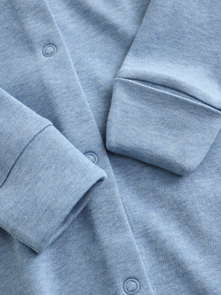 Grey/ Blue/Neutral Baby Sleepsuits 3 Pack (0-2yrs) - Image 13 of 13
