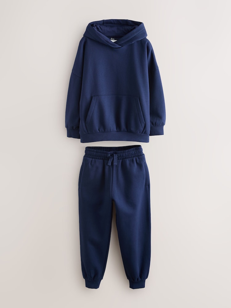 Clarks Navy Oversized Hoodie & Joggers Set - Image 1 of 5 Clarks Navy Oversized Hoodie & Joggers Set - Image 1 of 5