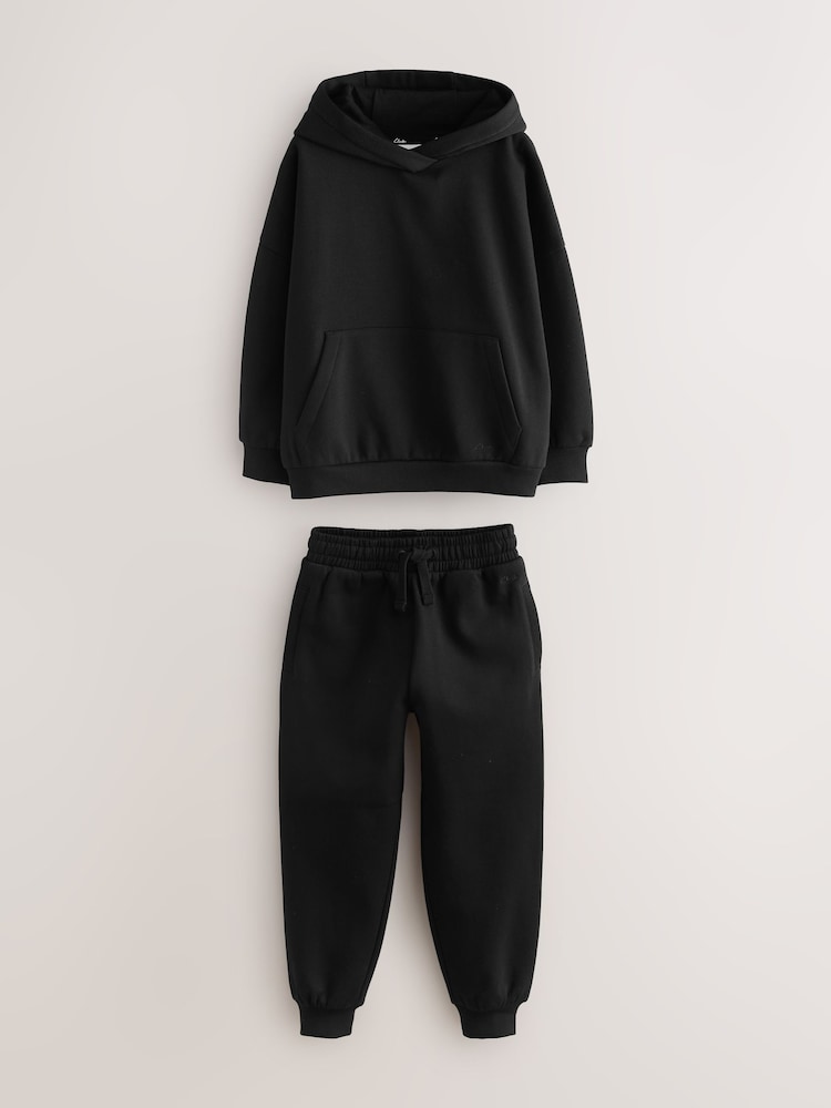 Clarks Black Oversized Hoodie & Joggers Set - Image 1 of 5 Clarks Black Oversized Hoodie & Joggers Set - Image 1 of 5