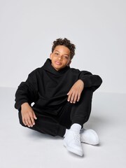 Clarks Black Oversized Hoodie & Joggers Set - Image 7 of 12