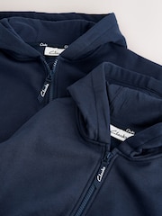 Clarks Navy Zip Through Sweat Hoodies 2 Pack - Image 5 of 5