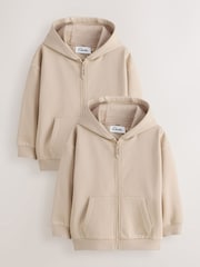 石灰色 - Clarks 拉鏈開襟運動連帽衫 2 件裝 - 圖片 1/8