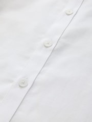 Clarks White Short Sleeve Oxford Short Sleeve Shirt - Image 9 of 9